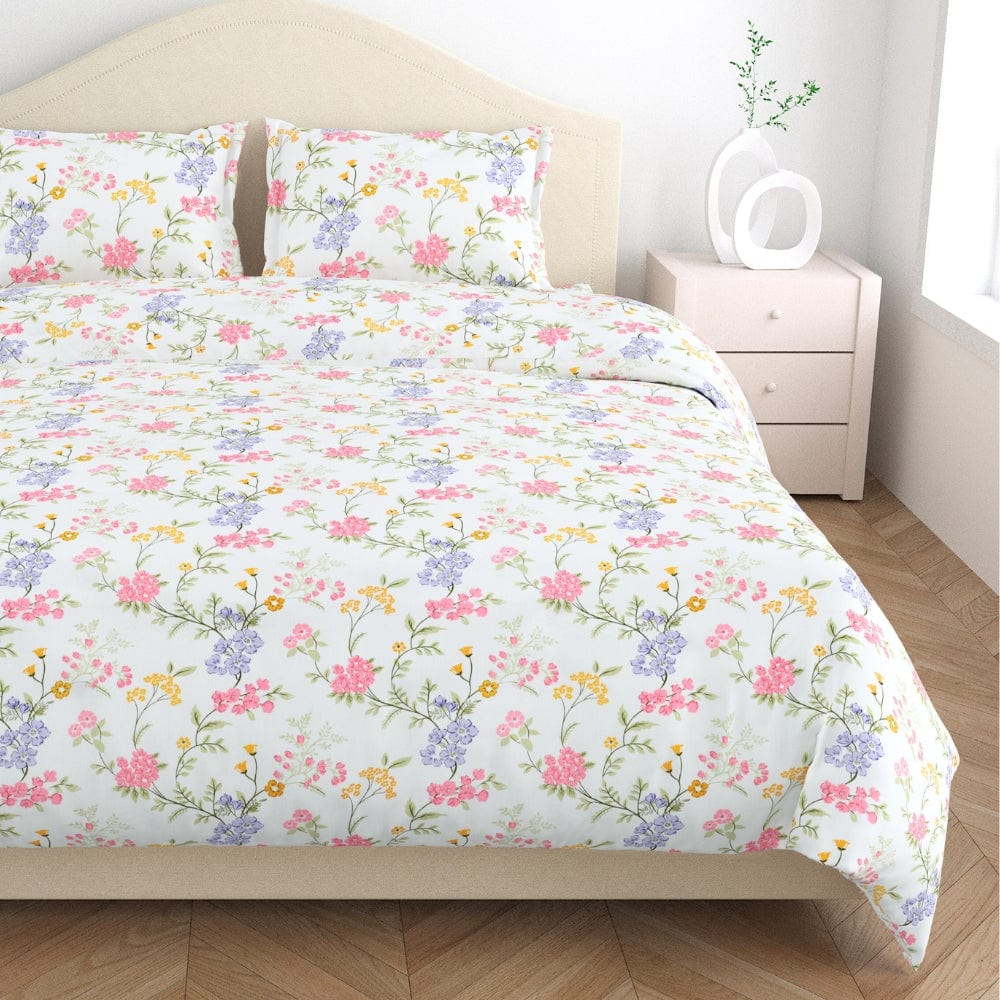 Climber 100% Cotton King Size Bedsheet, 186 TC