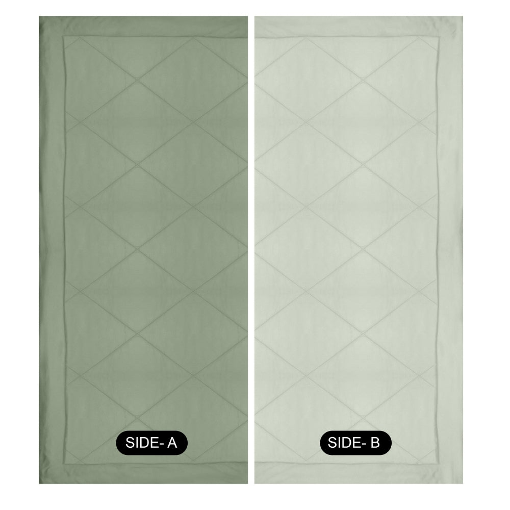 Comfy Flip Solid Reversible Comforter, Sage Green & Olive