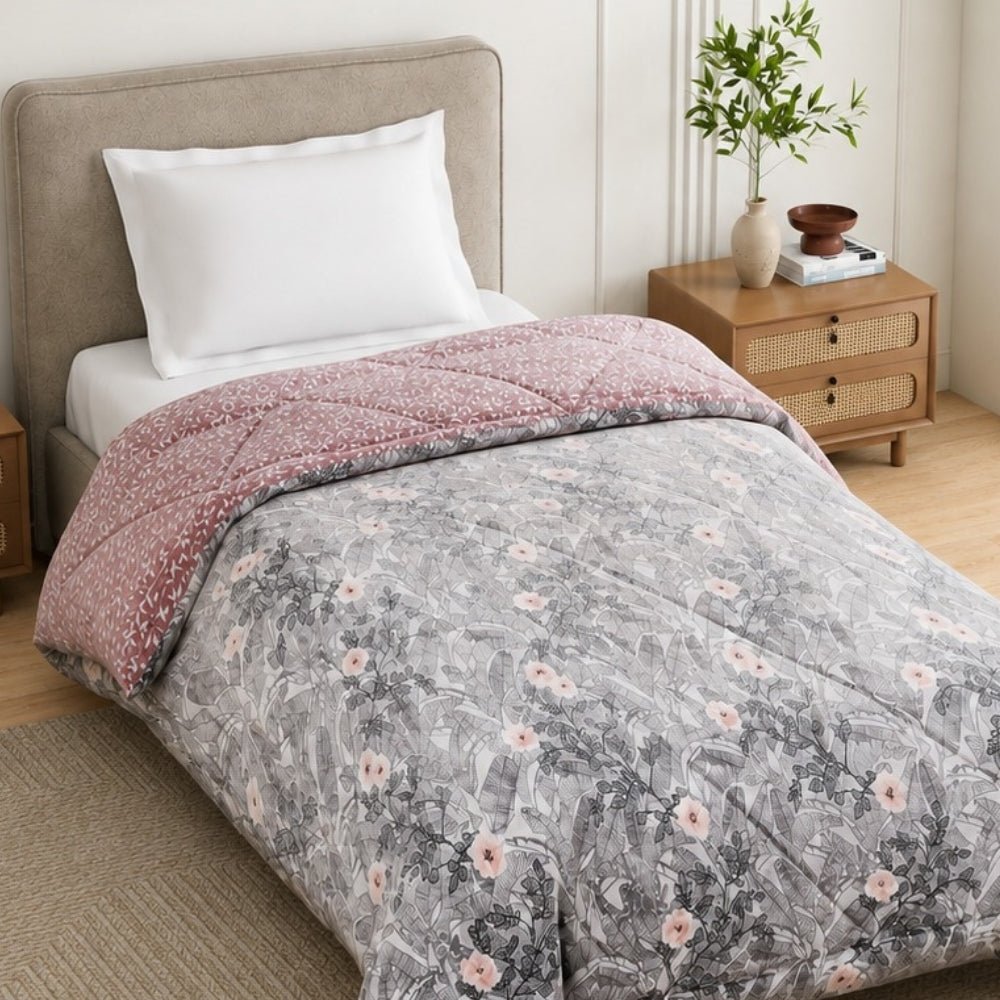 Blush Botanica Printed Comforter, (150 GSM) - Comforter | haus & kinder