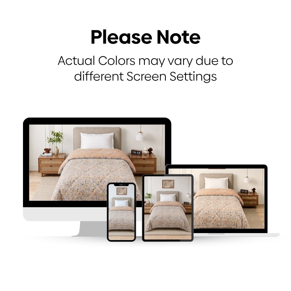 Golden Meadow Printed Comforter, (150 GSM) - Comforter | haus & kinder