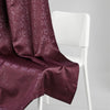 Blackout Solid With Embossed Design Elysian Bloom Pack Of 2 Curtain, Wine