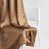 Blackout Solid With Embossed Design Earthveil Pack Of 2 Curtain, Taupe
