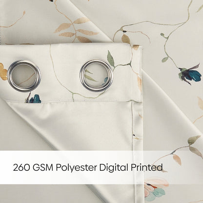 Blackout Panel Digital Printed Pack Of 2 Curtain, Multicolor