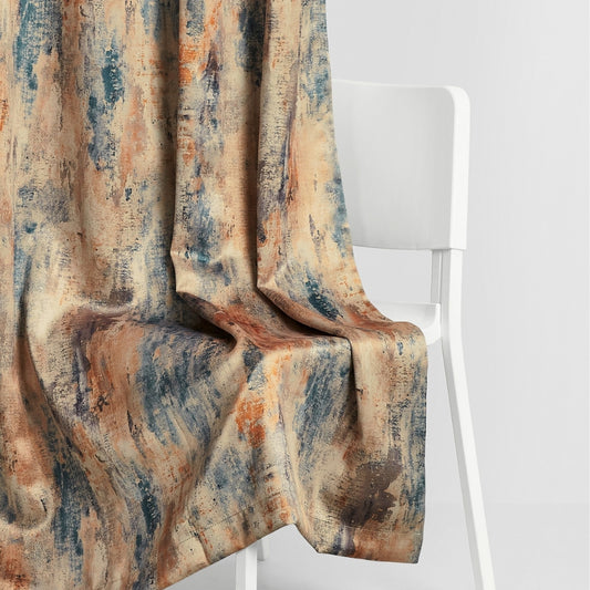 Blackout Digital Printed Pack Of 2 Curtain Fresco Drift, Multicolor