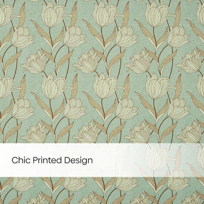 Blackout Digital Printed Pack Of 2 Curtain, Mist