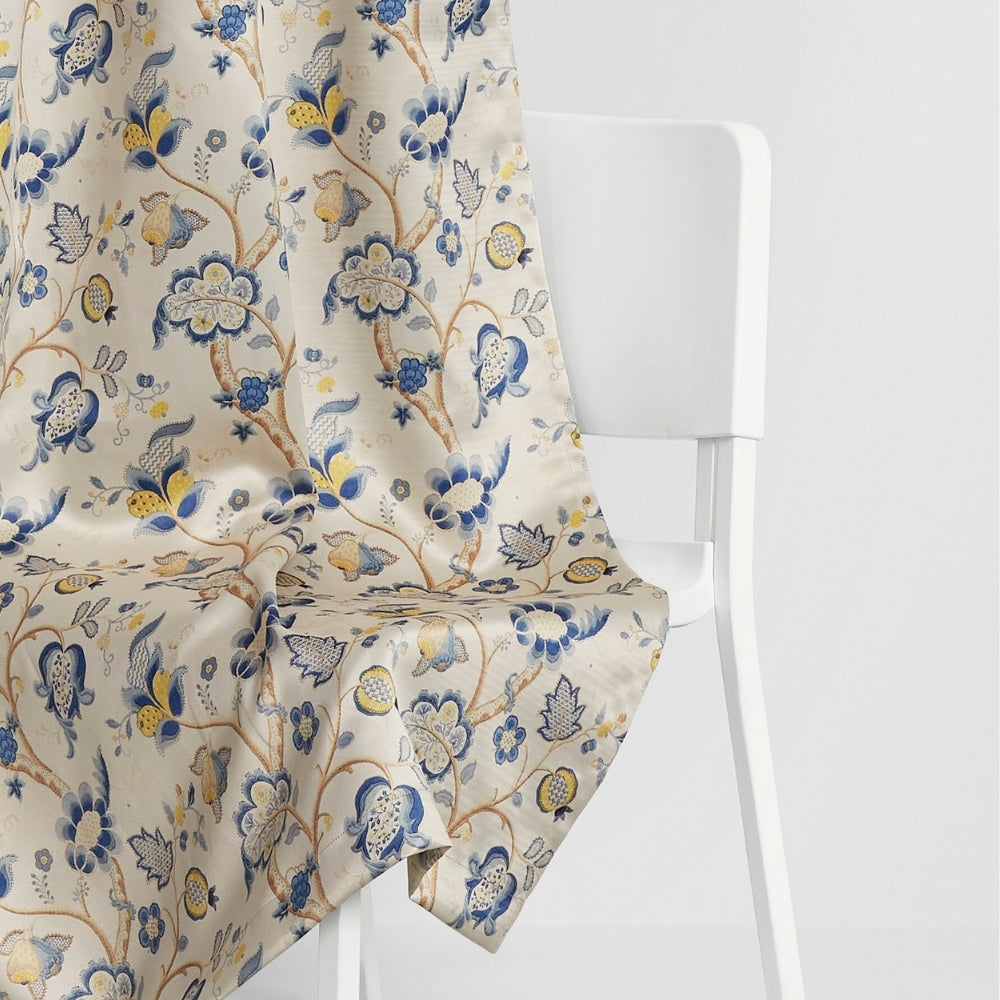 Blackout Digital Printed Pack Of 2 Curtain, Blue