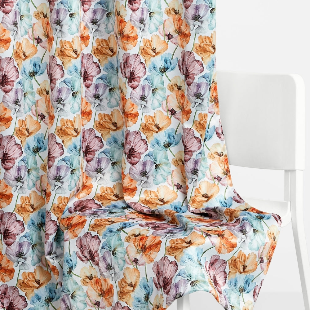 Royal Garden Blackout Printed Curtain Pack Of 2, Multicolor