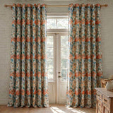 Floral Cascade Blackout Printed Curtain Pack Of 2, Multicolor