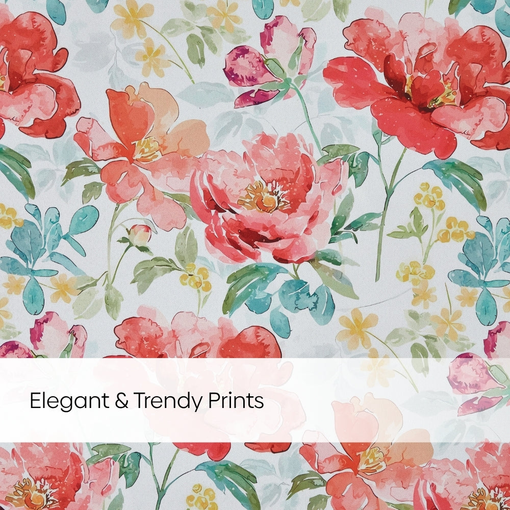 Bloom Symphony Blackout Printed Curtain Pack Of 2, Multicolor
