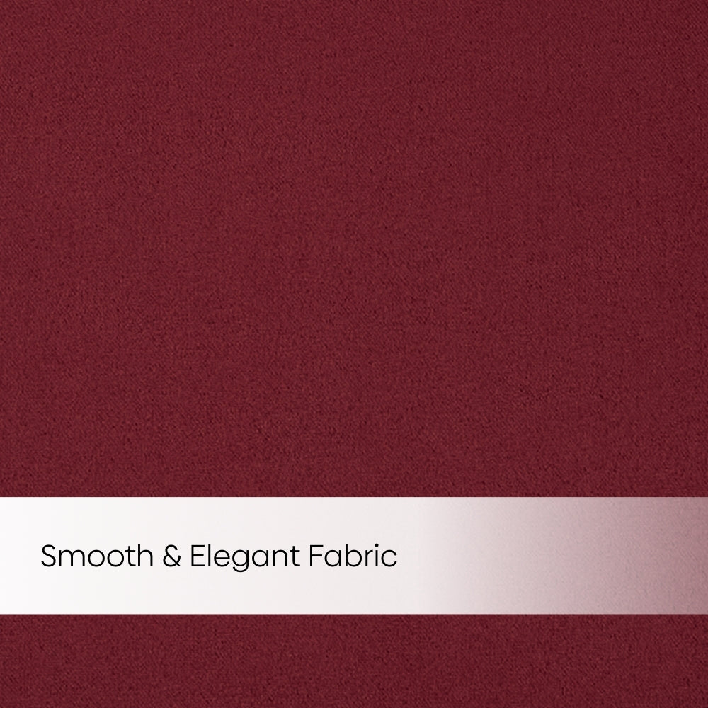 Blackout Solid Essential Drape Pack Of 2 Curtain, Crimson