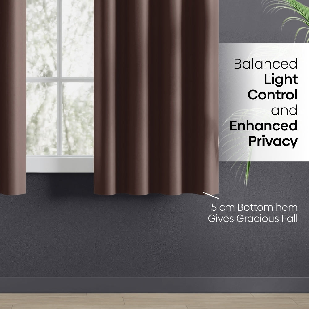 Blackout Solid Essential Drape - Pack of 2 Curtains