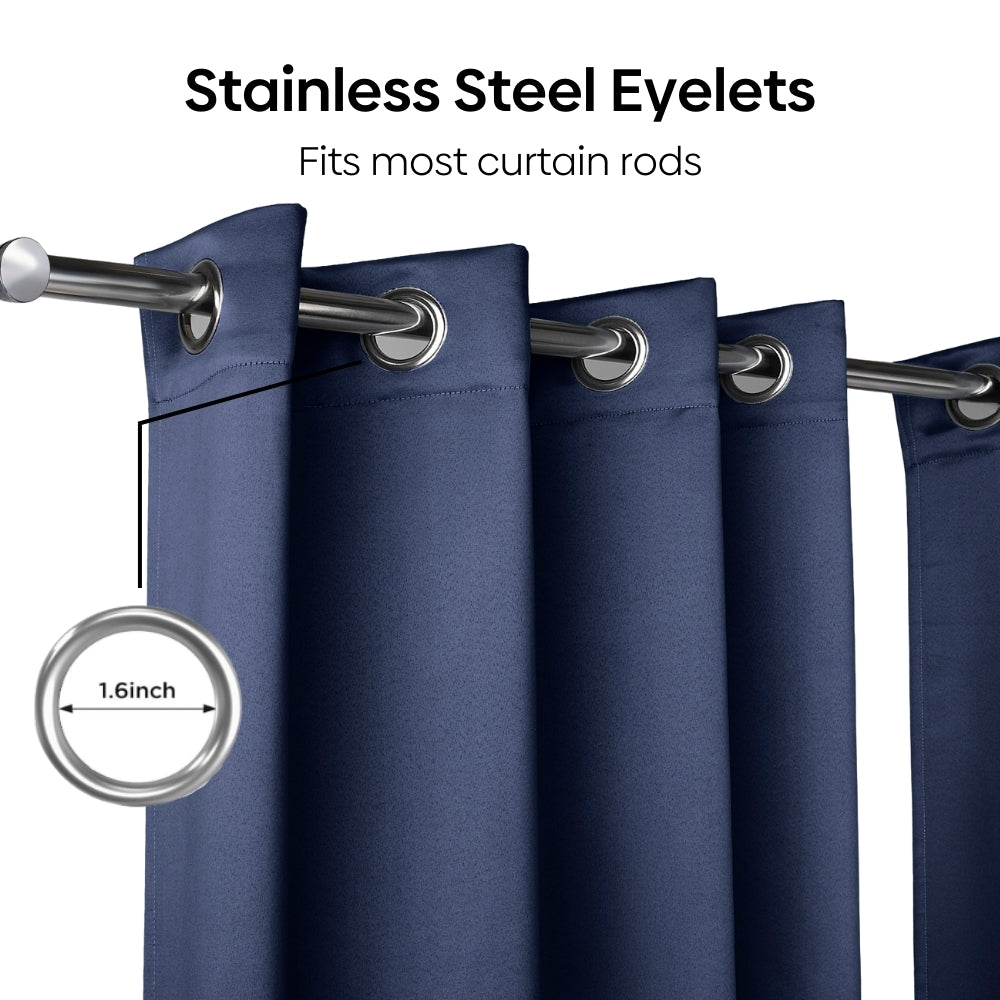 Blackout Solid Essential Drape - Pack of 2 Curtains