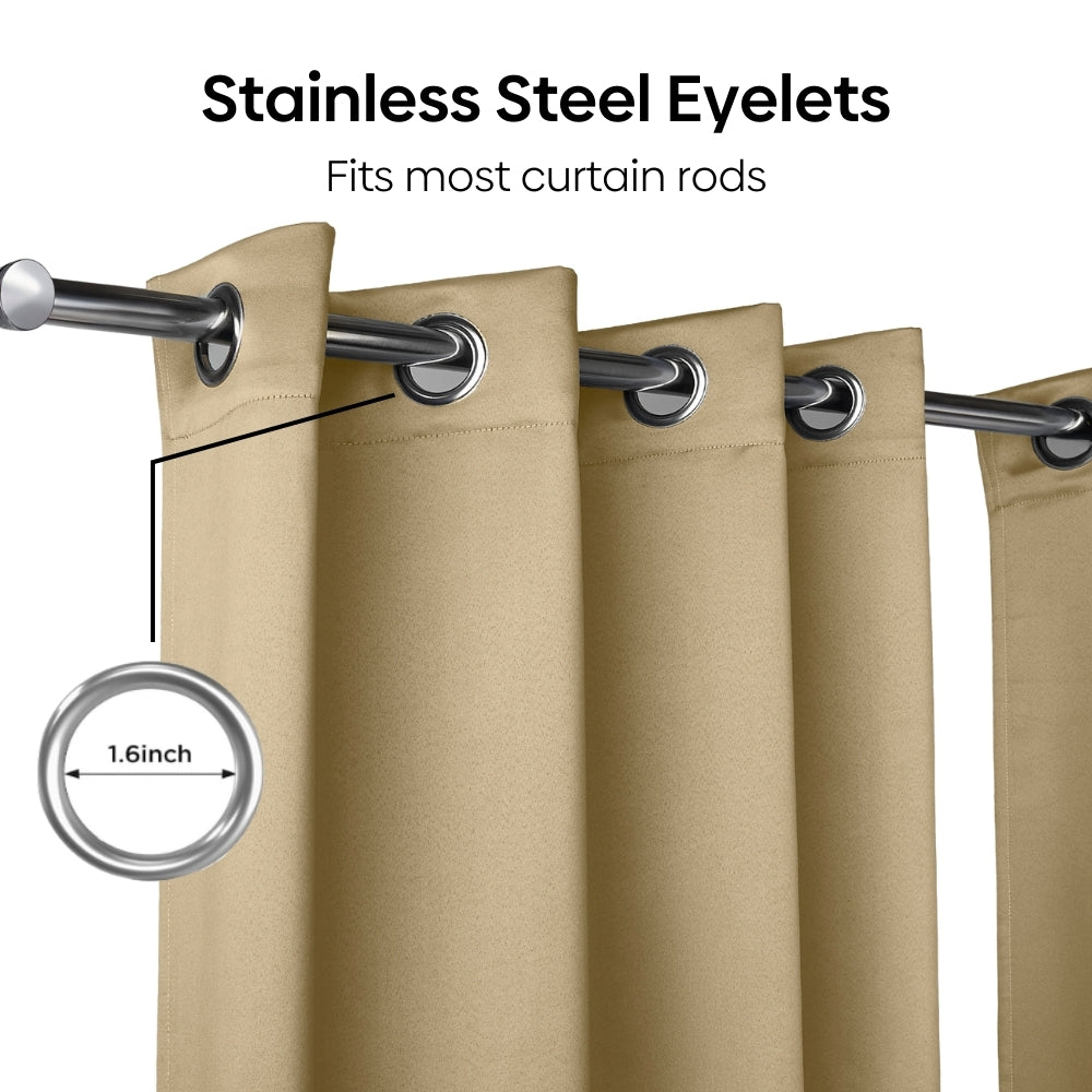 Blackout Solid Essential Drape - Pack of 2 Curtains