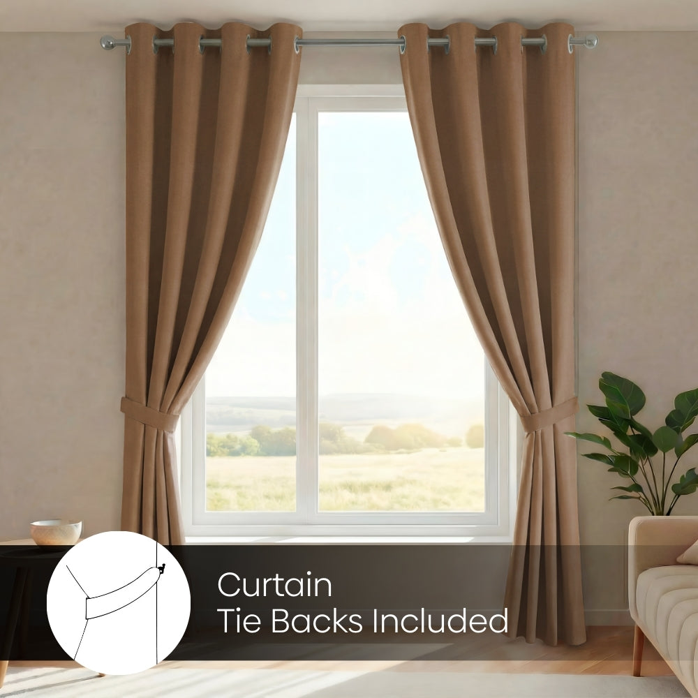 Blackout Solid Essential Drape - Pack of 2 Curtains
