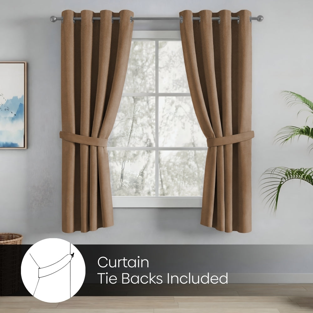 Blackout Solid Essential Drape - Pack of 2 Curtains