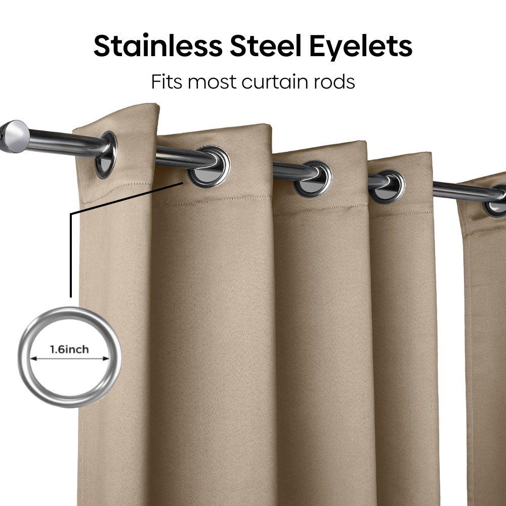 Blackout Solid Essential Drape - Pack of 2 Curtains