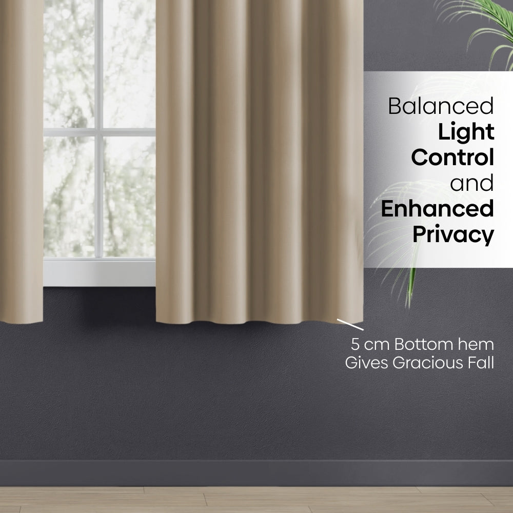 Blackout Solid Essential Drape - Pack of 2 Curtains