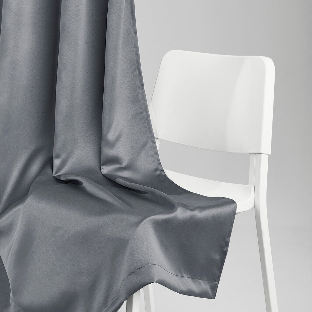 Blackout Solid Essential Drape Pack Of 2 Curtain, Cloud Grey