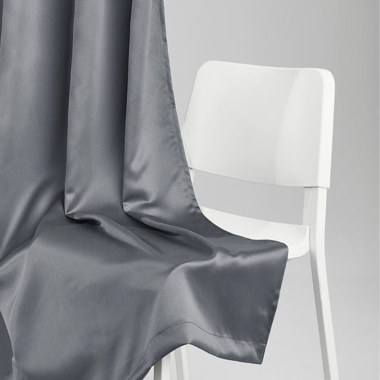 Blackout Solid Essential Drape Pack Of 2 Curtain, Cloud Grey