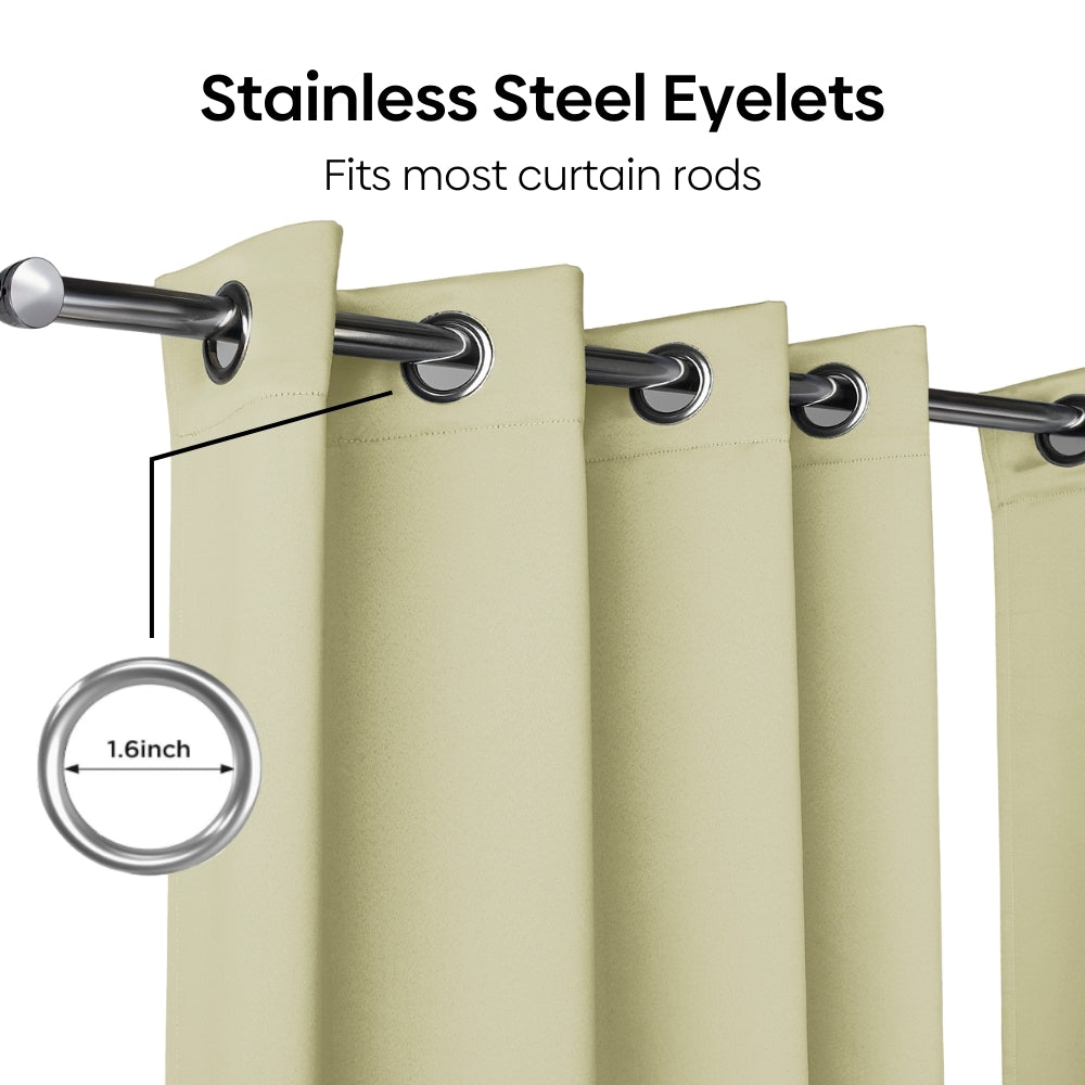 Blackout Solid Essential Drape - Pack of 2 Curtains