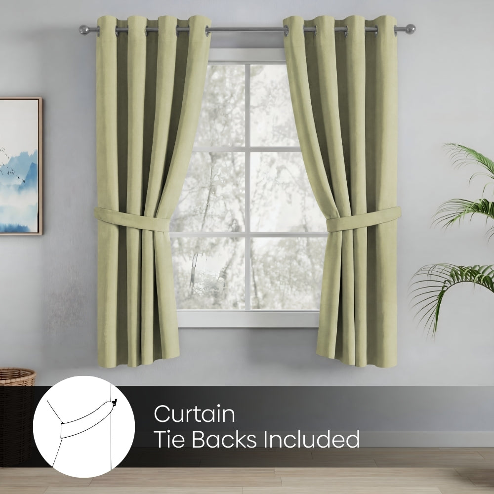 Blackout Solid Essential Drape - Pack of 2 Curtains