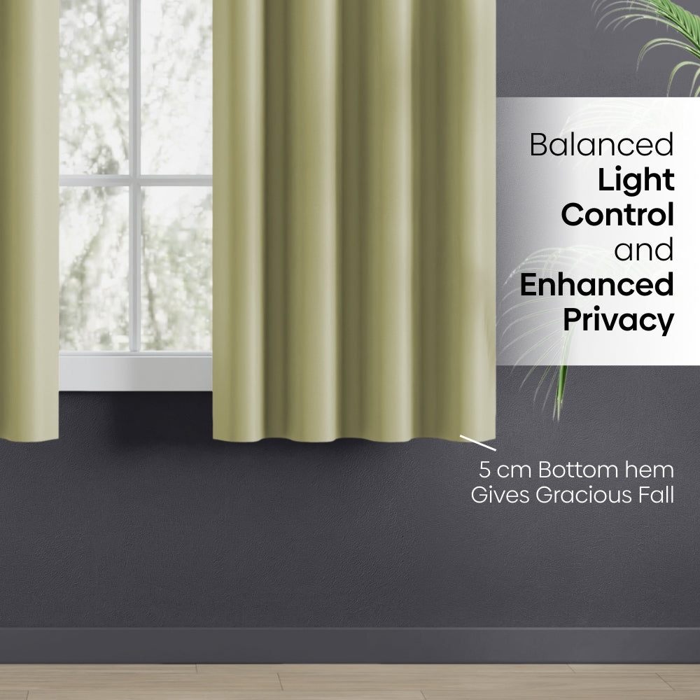 Blackout Solid Essential Drape - Pack of 2 Curtains