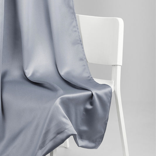 Blackout Solid Essential Drape Pack Of 2 Curtain, Ash Grey