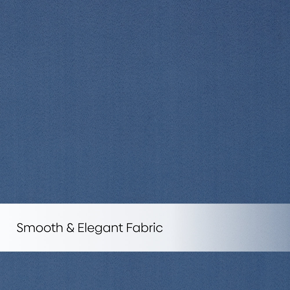 Blackout Solid Essential Drape Pack Of 2 Curtain, Chalk Blue