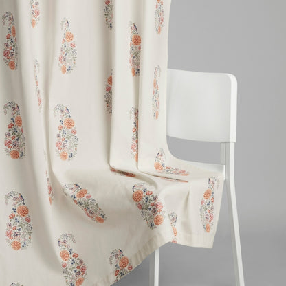 Cotton Printed Curtain Paisley, Multi