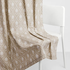 Cotton Printed Pack Of 2 Curtain Manor Beige - Cotton Printed Curtains | haus & kinder