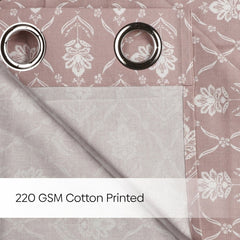 Cotton Printed Pack Of 2 Curtain Manor Blush - Cotton Printed Curtains | haus & kinder