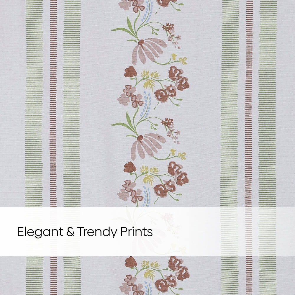 Cotton Printed Pack Of 2 Curtain Maison Fleurée Multicolor