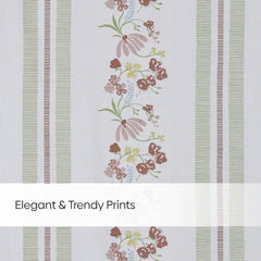 Cotton Printed Pack Of 2 Curtain Maison Fleurée Multicolor - Cotton Printed Curtains | haus & kinder