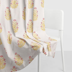 Cotton Printed Pack Of 2 Curtain Serene Rosalia Pink - Cotton Printed Curtains | haus & kinder