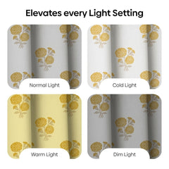 Cotton Printed Pack Of 2 Curtain Curtain Soleil Botanique Yellow - Cotton Printed Curtains | haus & kinder