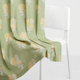 Cotton Printed Pack Of 2 Curtain Curtain Soleil Botanique Sage