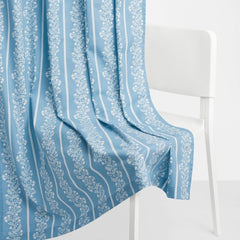 Cotton Printed Pack Of 2 Curtain Vineway Blue - Cotton Printed Curtains | haus & kinder