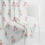 Cotton Printed Pack Of 2 Curtain Meadow of Petals Multicolor