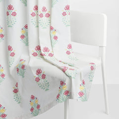 Cotton Printed Pack Of 2 Curtain Meadow of Petals Multicolor - Cotton Printed Curtains | haus & kinder