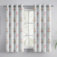 Cotton Printed Pack Of 2 Curtain Meadow of Petals Multicolor - Cotton Printed Curtains | haus & kinder