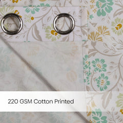 Cotton Printed Pack Of 2 Curtain Rosaline Multicolor - Cotton Printed Curtains | haus & kinder