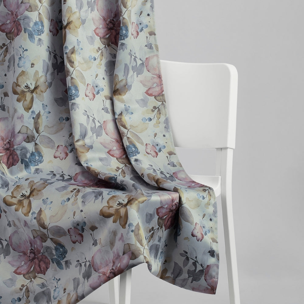 Polyester Printed Blackout Window Curtains Petal Poetry, Multi