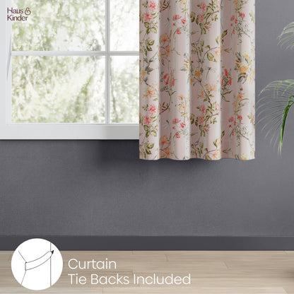 Polyester 3-Pass Blackout  Window Curtain Meadow Wispers, Multicolor