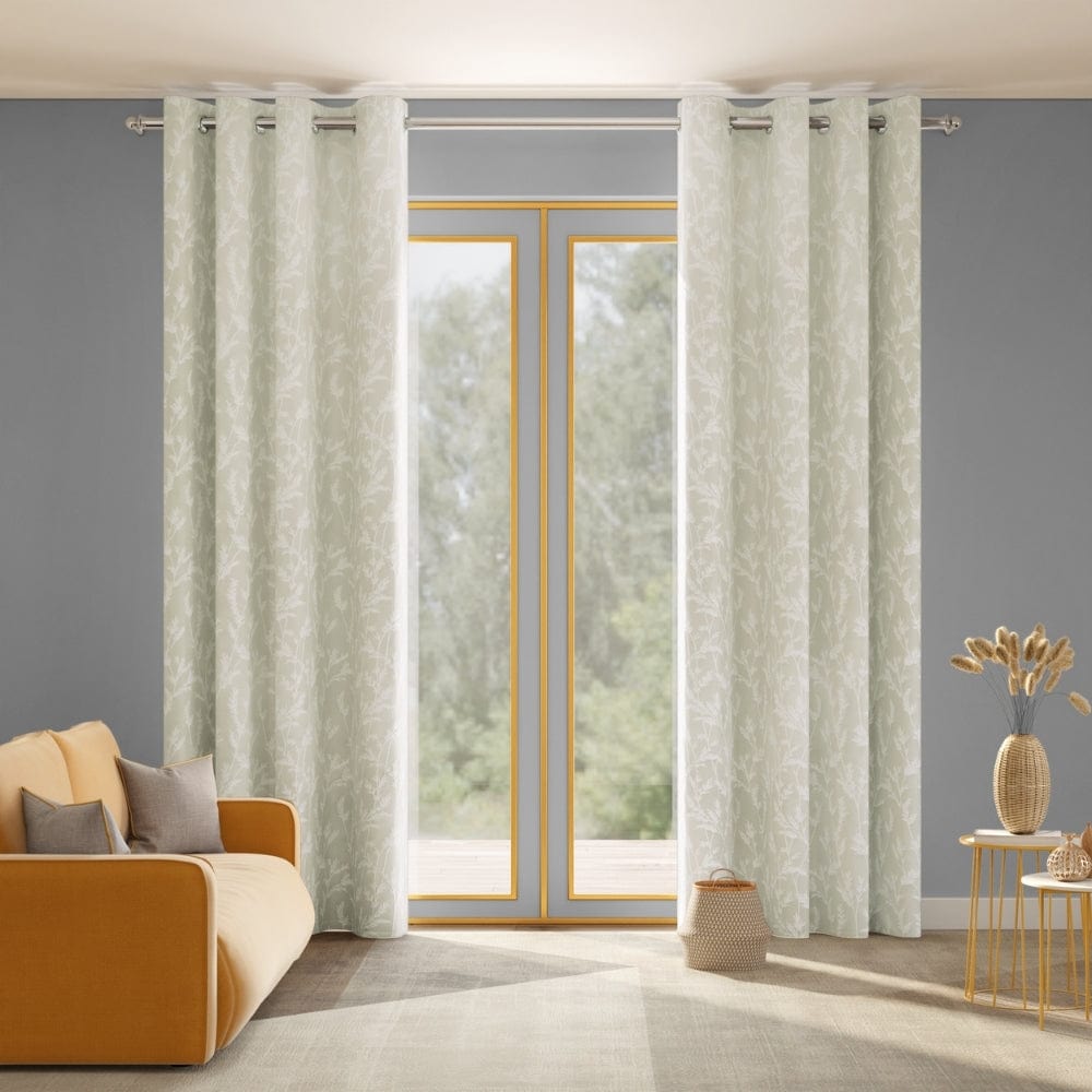 Whispering Willows Curtain Set, Champange