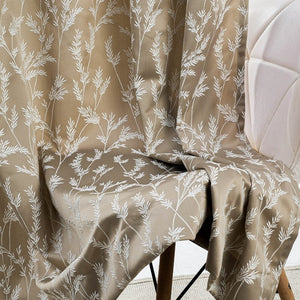 Whispering Willows Curtain Set, Taupe