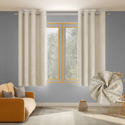 Ginkgo Serenity Curtain Set, Sand