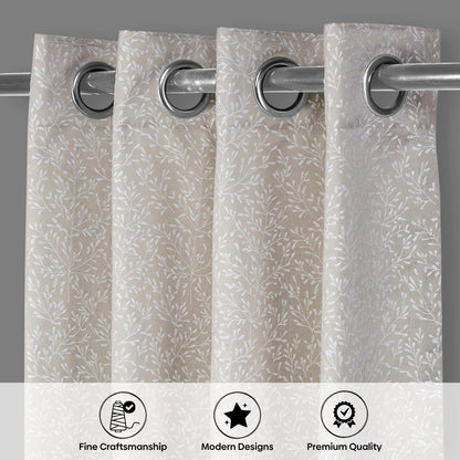 Willow Breeze Curtain Set, Ivory