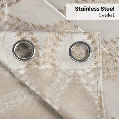 Polyester Jacquard  Curtain Stonevine Emboss, Stone