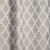Polyester Jacquard  Curtain Stonehaven Damask, Stone