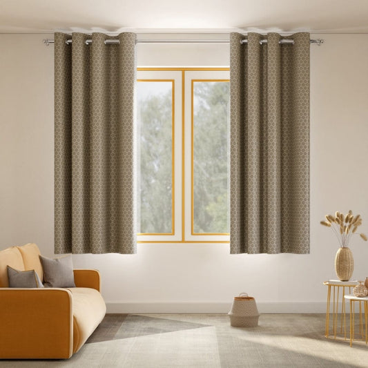 Mosaic Mirage Curtain Set, Moss